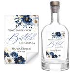 Naklejki na wódkę weselną 8szt - Dafne2