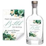 Naklejki na wódkę weselną 8szt - Dafne2