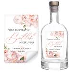 Naklejki na wódkę weselną 8szt - Dafne2