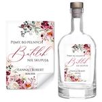 Naklejki na wódkę weselną 8szt - Dafne2