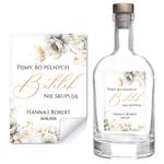 Naklejki na wódkę weselną 8szt - Dafne2