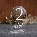 Numerki na stół z pleksi