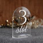 Numerki na stół z pleksi