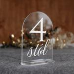 Numerki na stół z pleksi