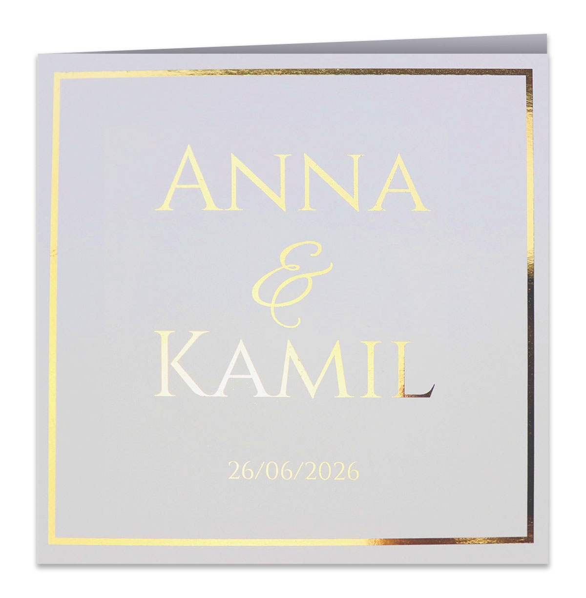 Próbki Złocone Zaproszenia Ofelia