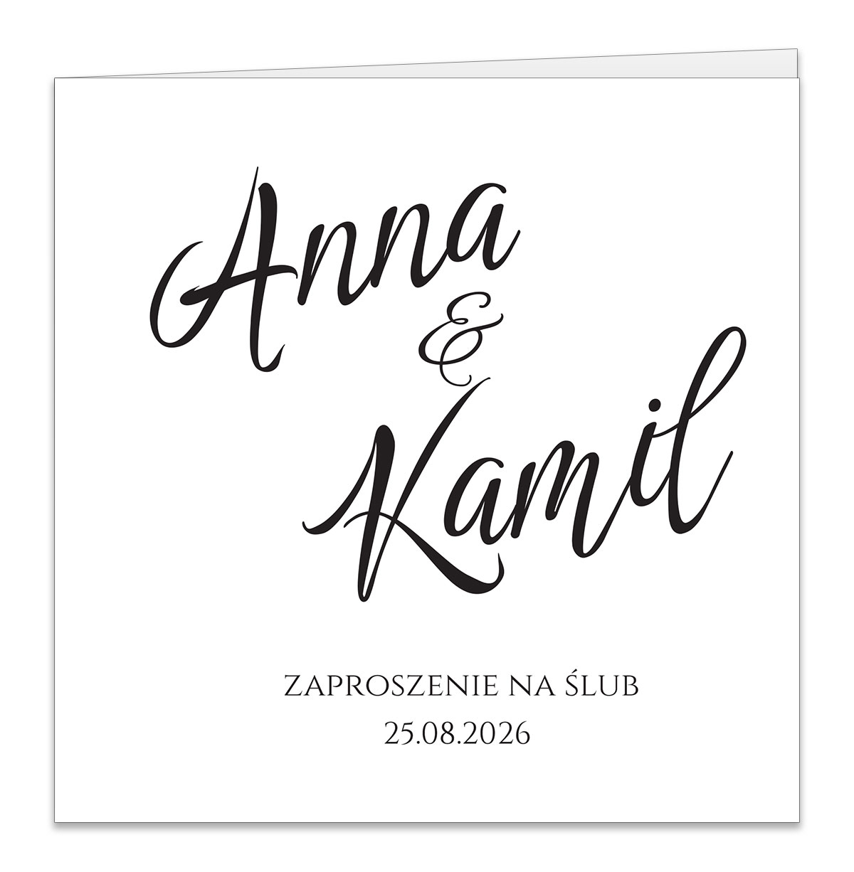 Próbki Złocone Zaproszenia Ofelia