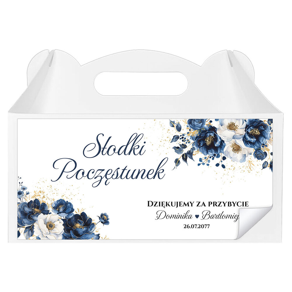 Naklejki na pudełka na ciasto 3 szt. - Dafne2