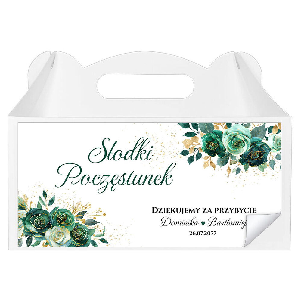 Naklejki na pudełka na ciasto 3 szt. - Dafne2