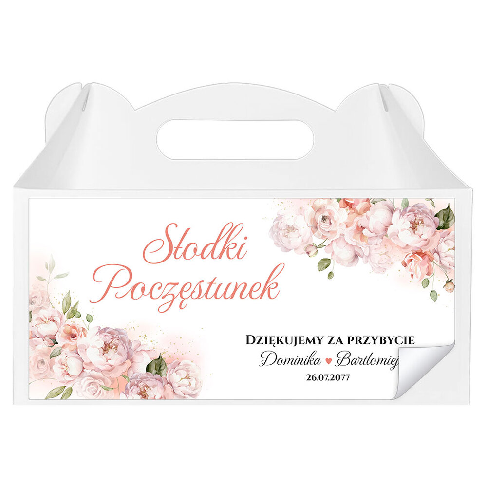 Naklejki na pudełka na ciasto 3 szt. - Dafne2