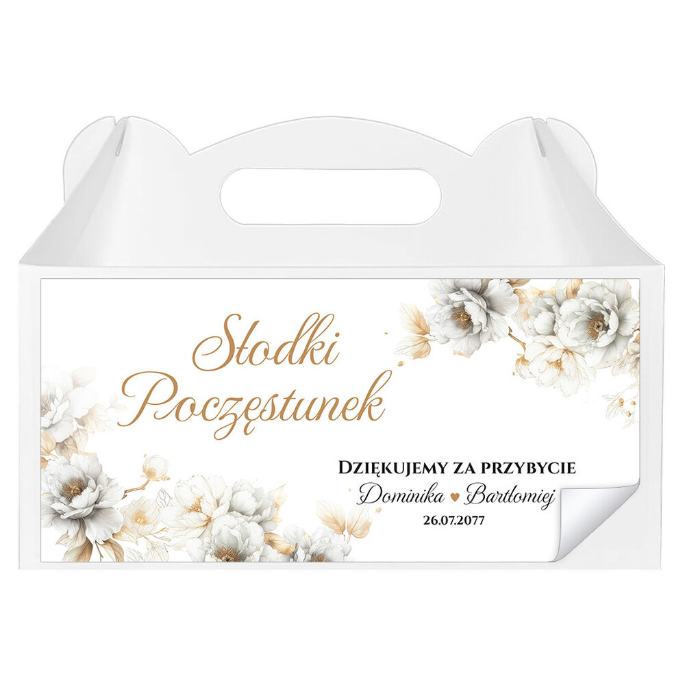 Naklejki na pudełka na ciasto 3 szt. - Dafne2