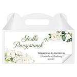 Naklejki na pudełka na ciasto 3 szt. - Julia