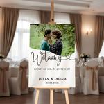 Tablica powitalna ze zdjęciem