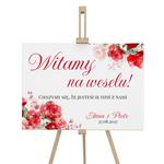 Tablica powitalna na wesele 50x70cm - Amber 2