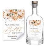 Naklejki na wódkę weselną 8szt - Milana