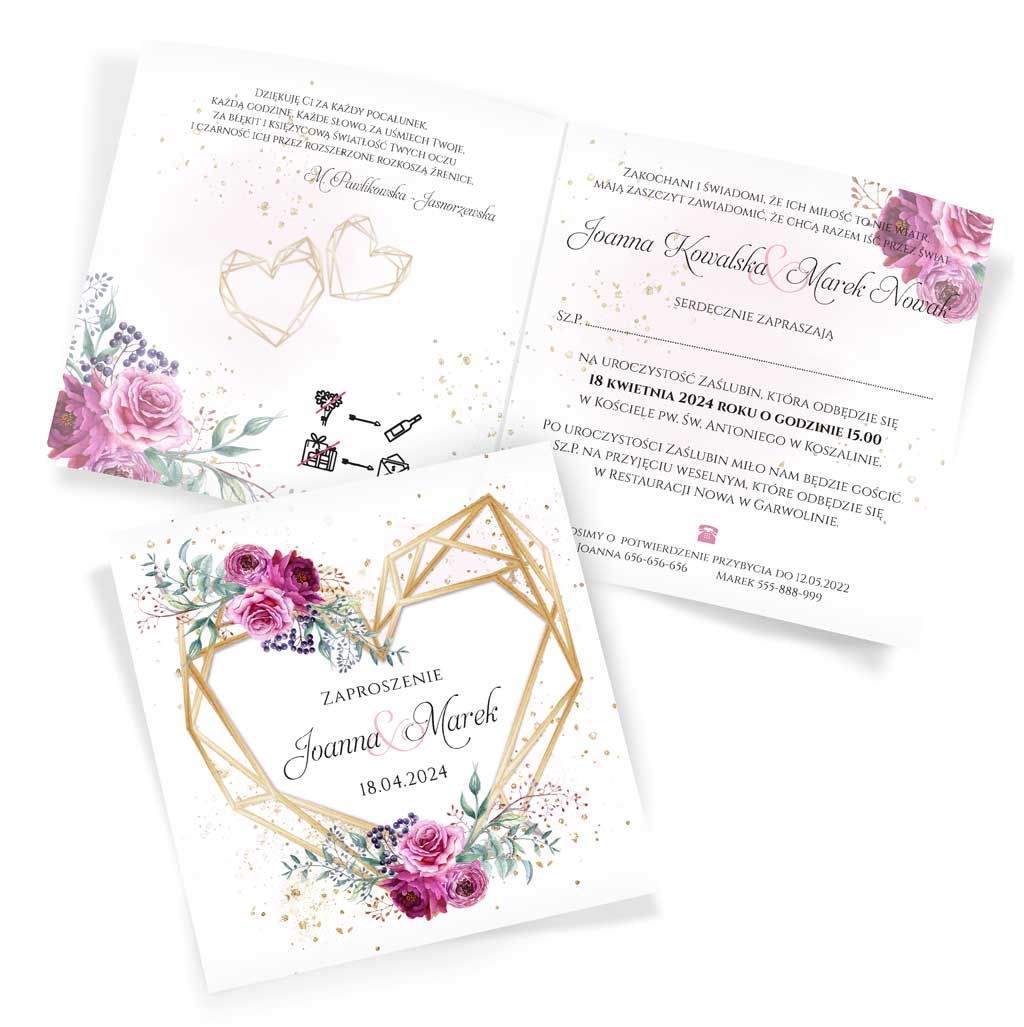 zaproszenia ślubne ariana2