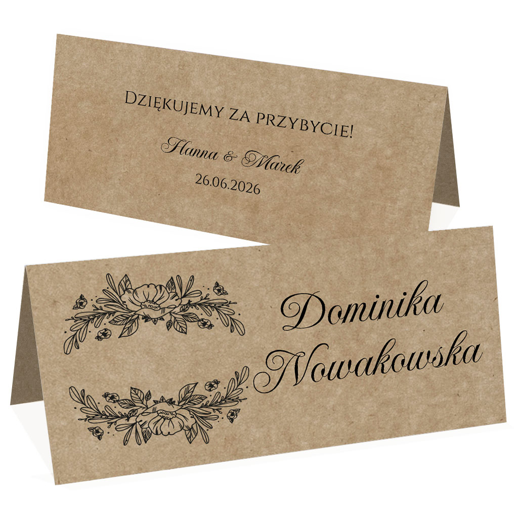 Eko winietki na stół Nastia