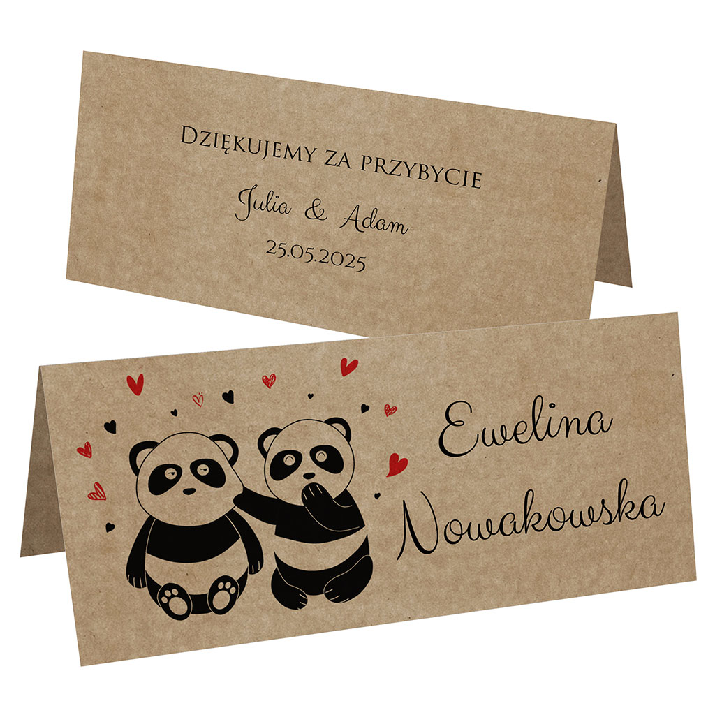 Winietki EKO na stół Ludki