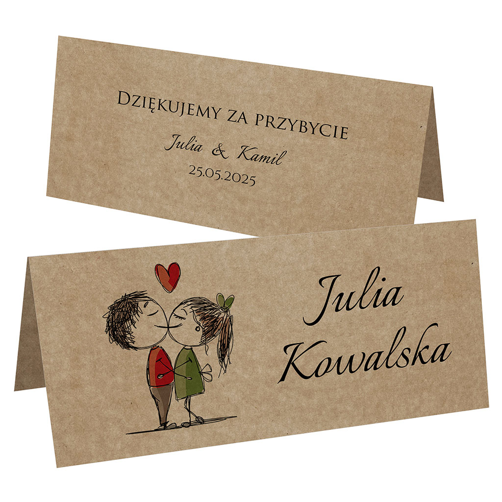 Winietki EKO na stół Ludki