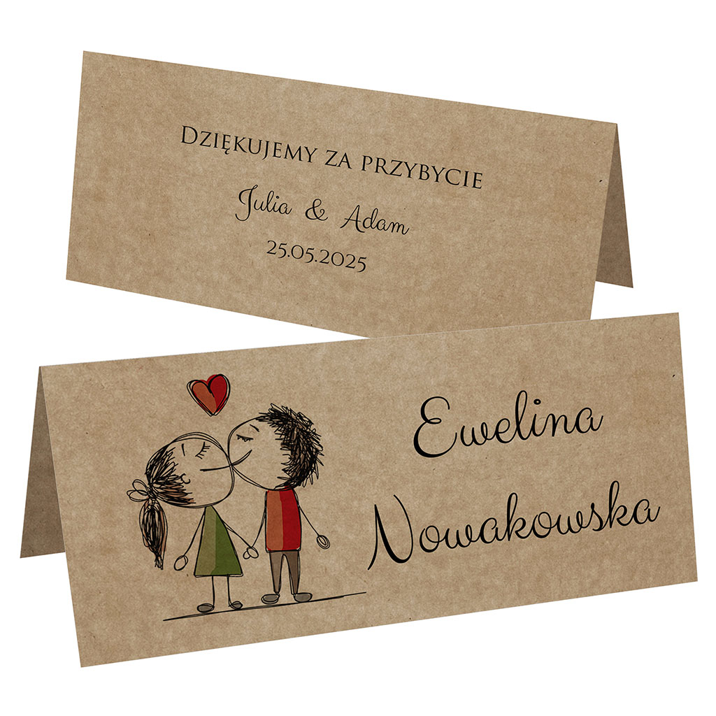 Winietki EKO na stół Ludki