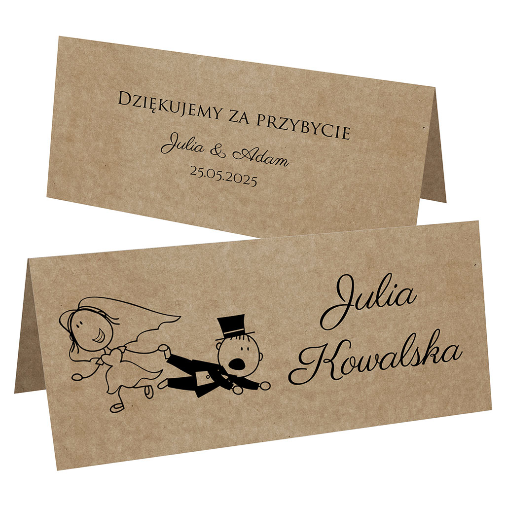 Winietki EKO na stół Ludki