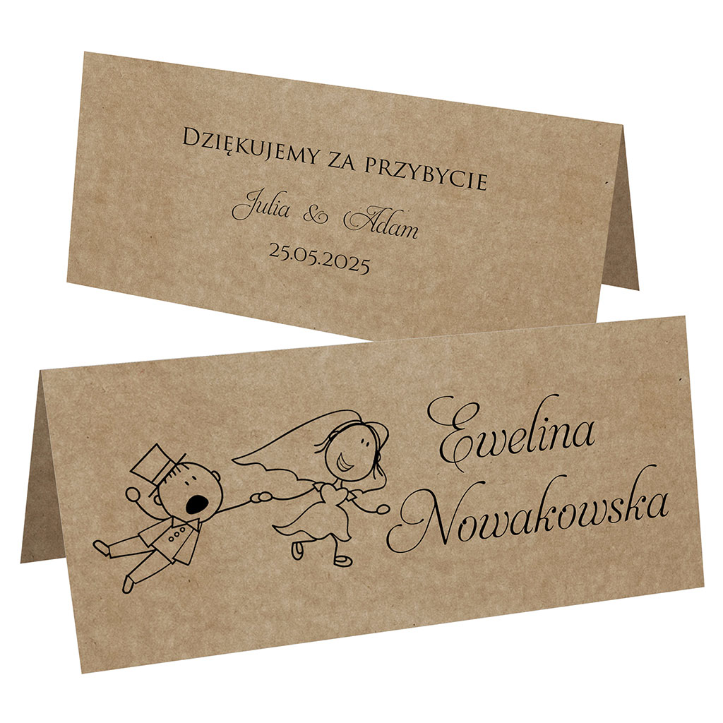 Winietki EKO na stół Ludki