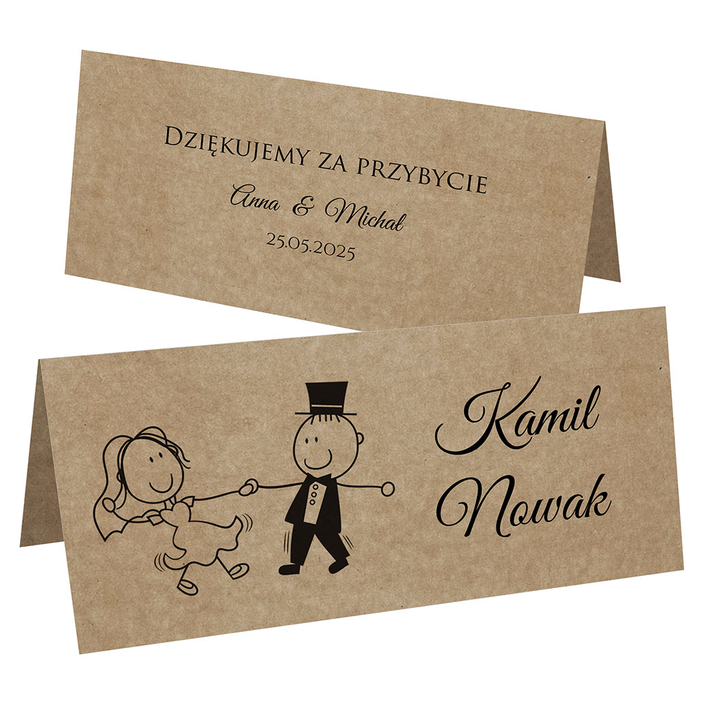 Winietki EKO na stół Ludki