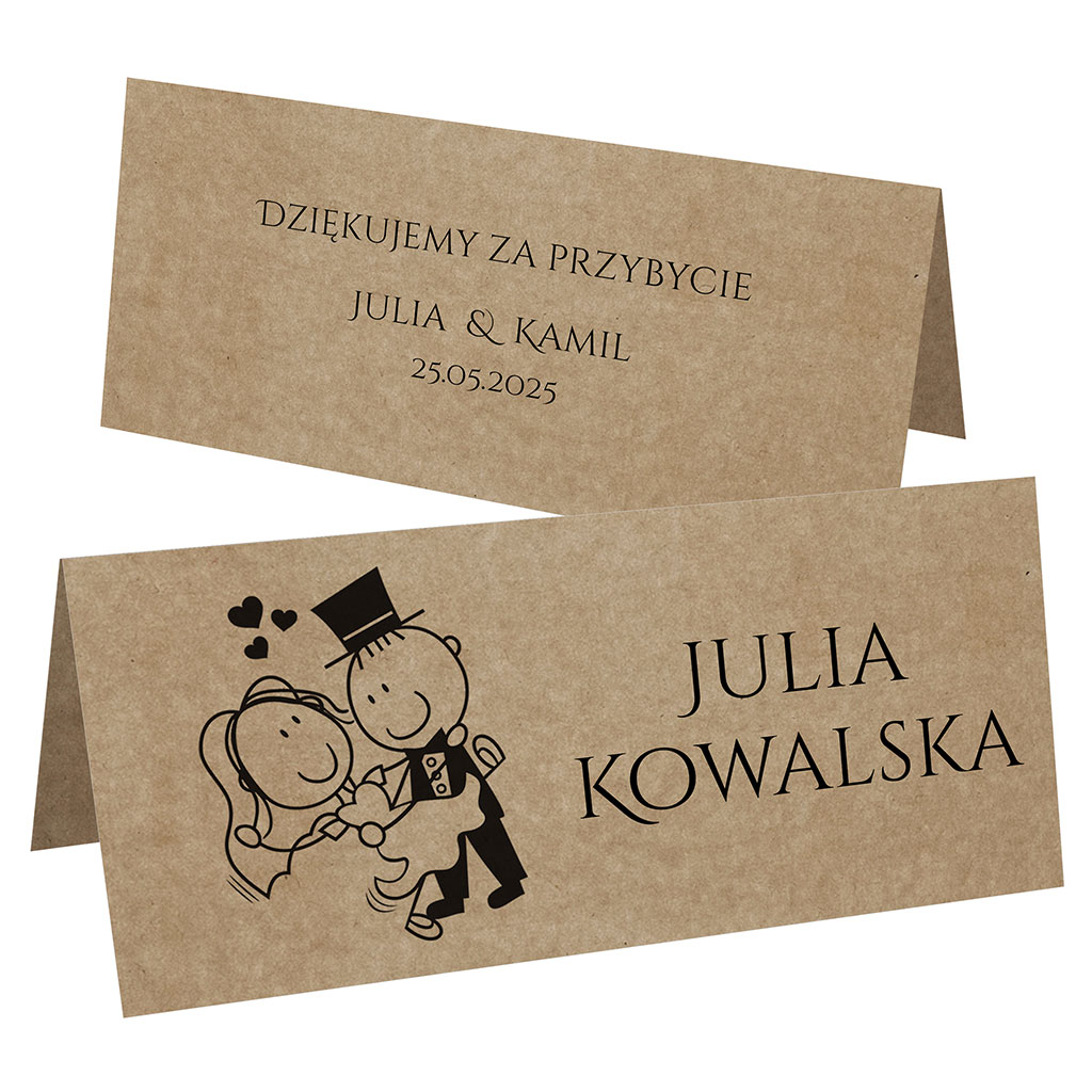 Winietki EKO na stół Ludki