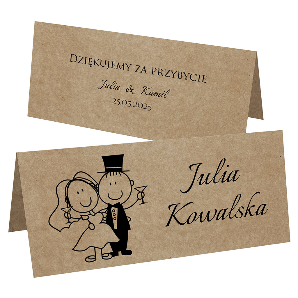 Winietki EKO na stół Ludki