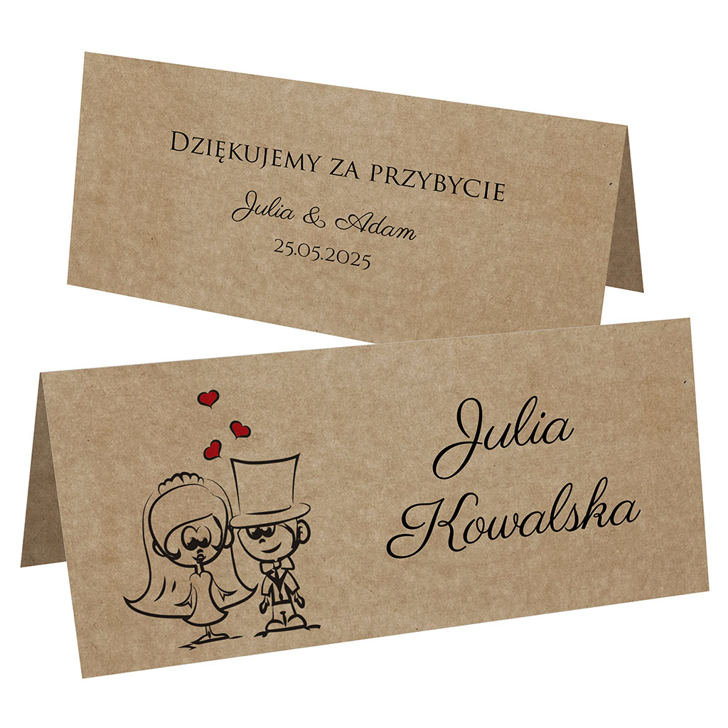 Winietki EKO na stół Ludki