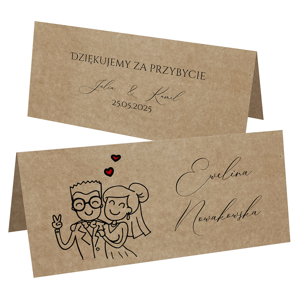 Winietki EKO na stół Ludki