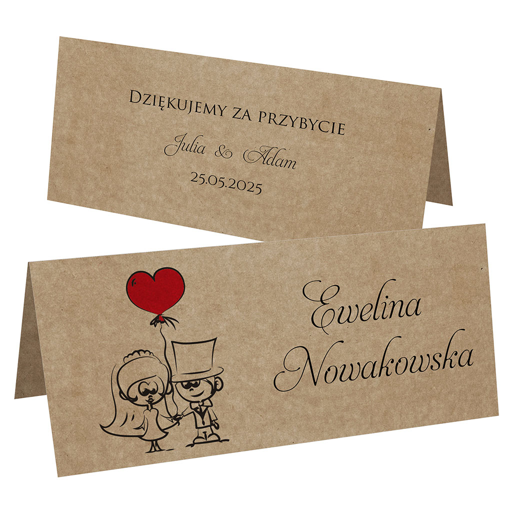 Winietki EKO na stół Ludki