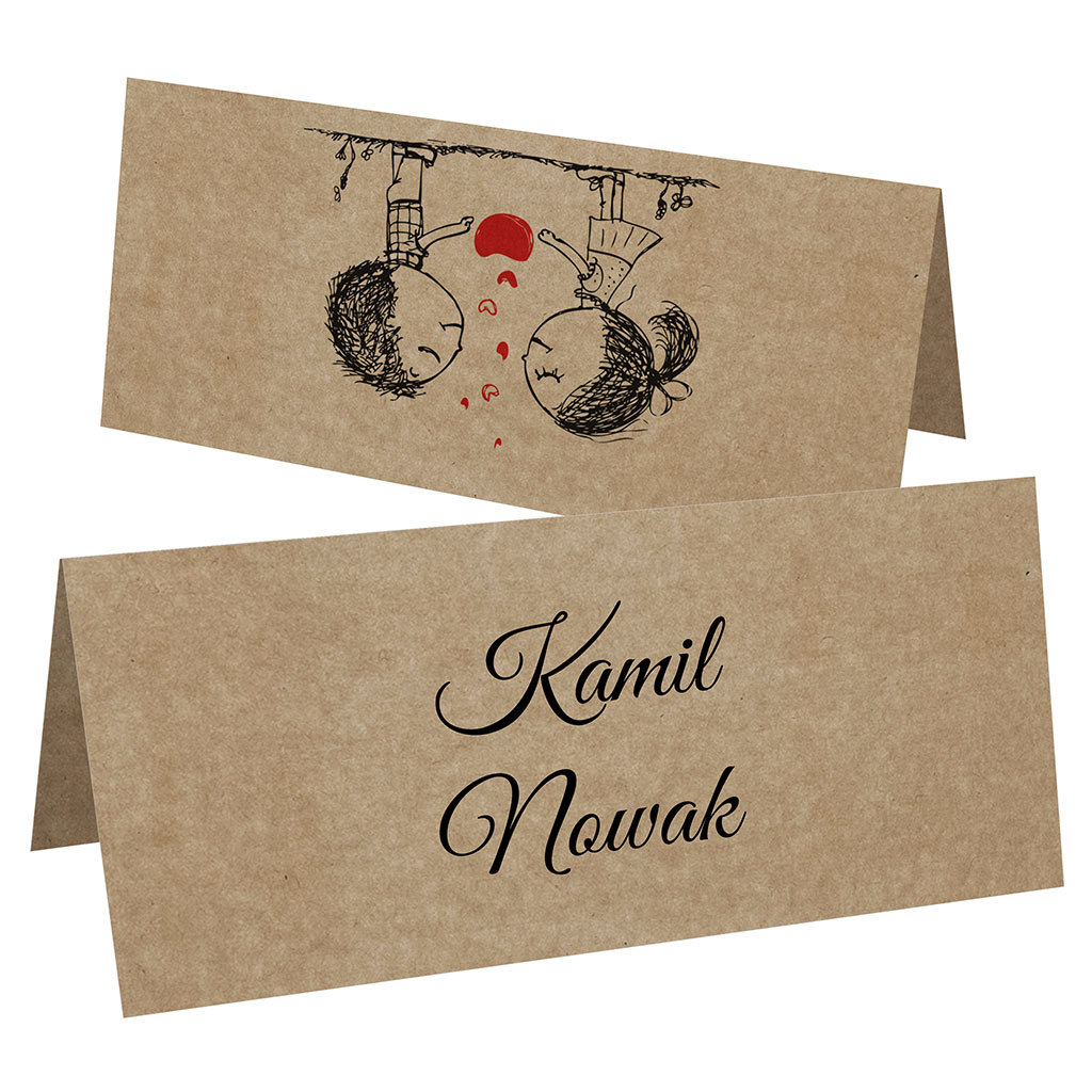 Winietki EKO na stół Ludki