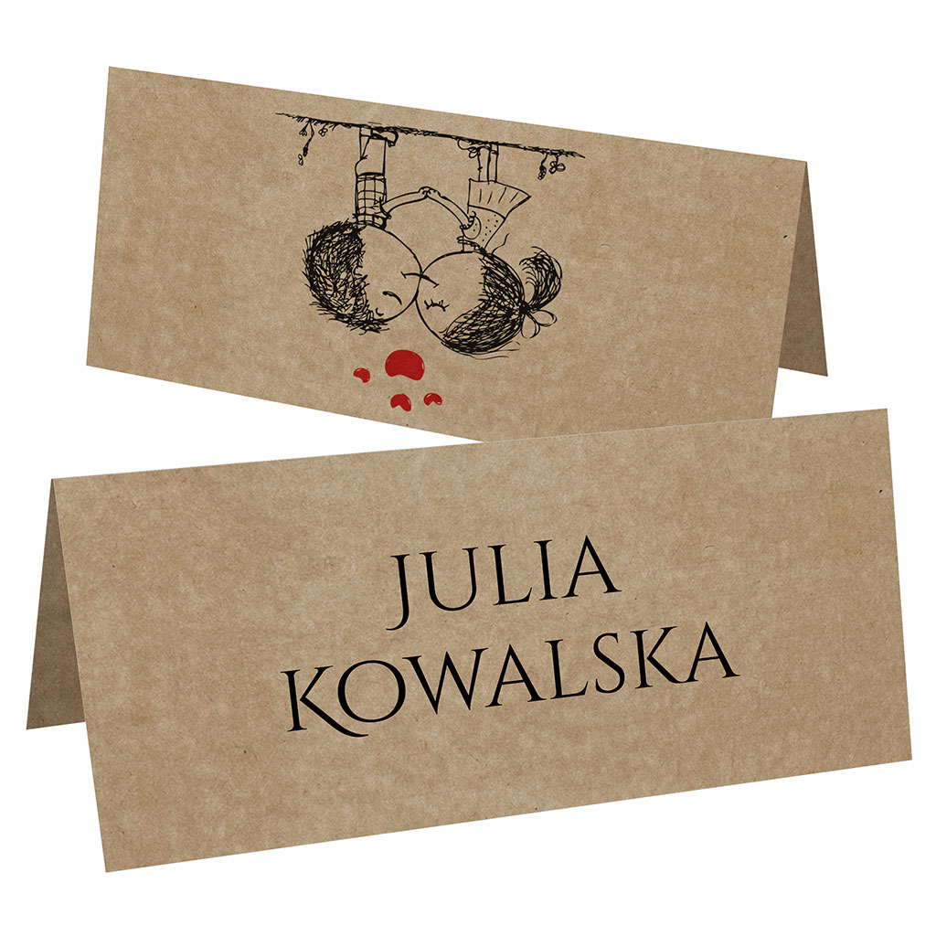 Winietki EKO na stół Ludki