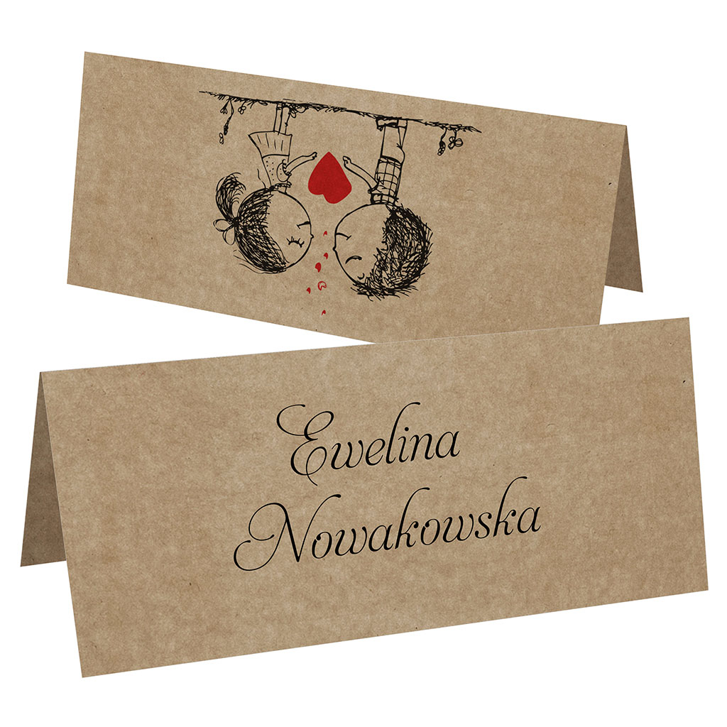 Winietki EKO na stół Ludki