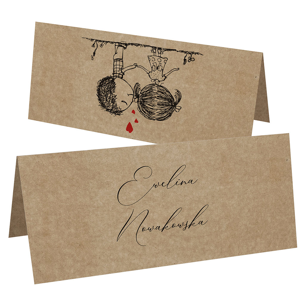 Winietki EKO na stół Ludki