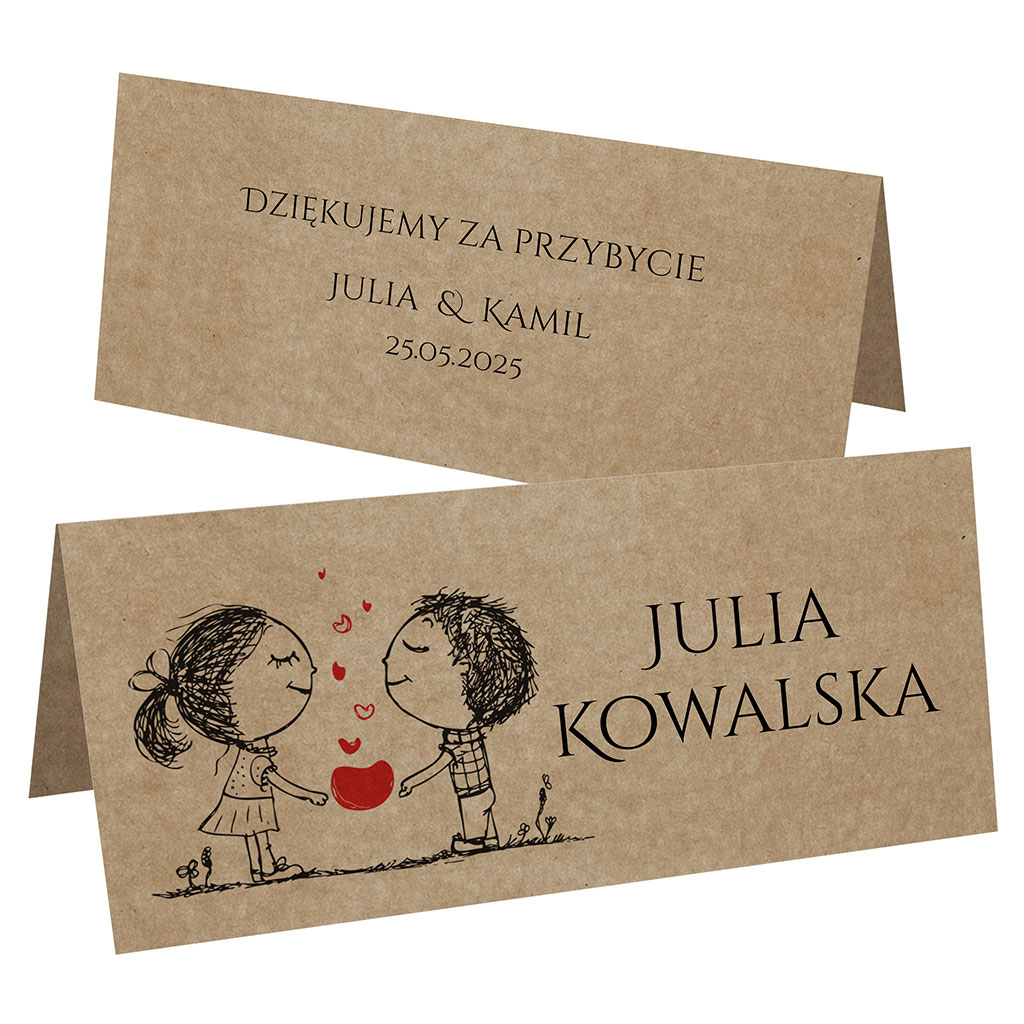 Winietki EKO na stół Ludki