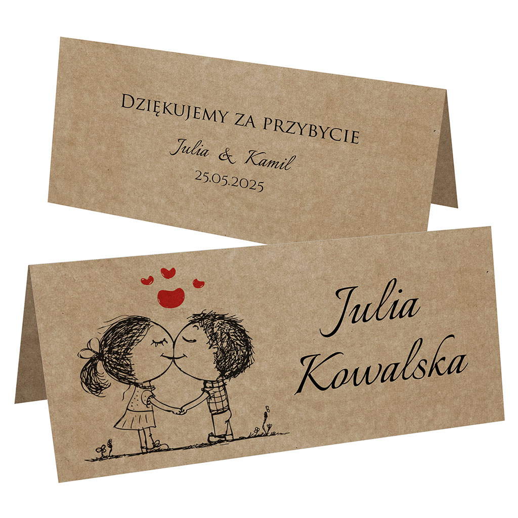 Winietki EKO na stół Ludki