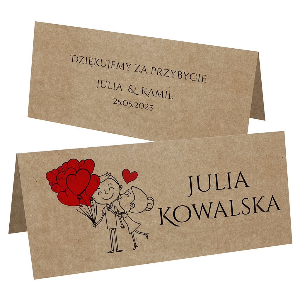 Winietki EKO na stół Ludki