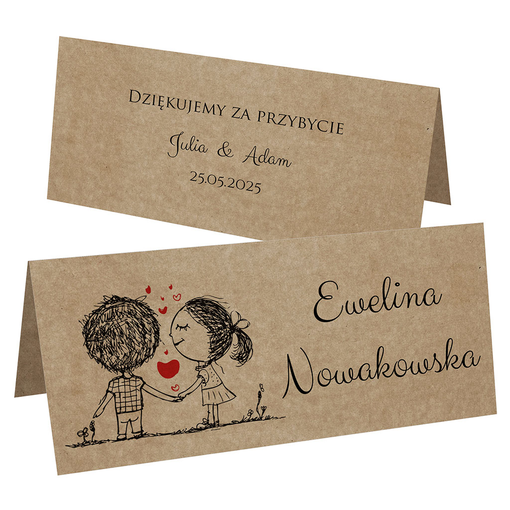 Winietki EKO na stół Ludki