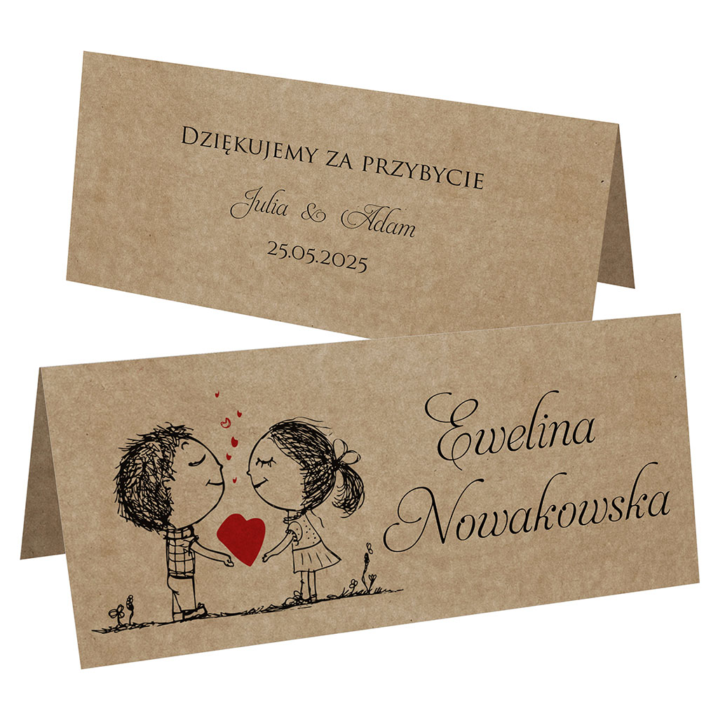 Winietki EKO na stół Ludki