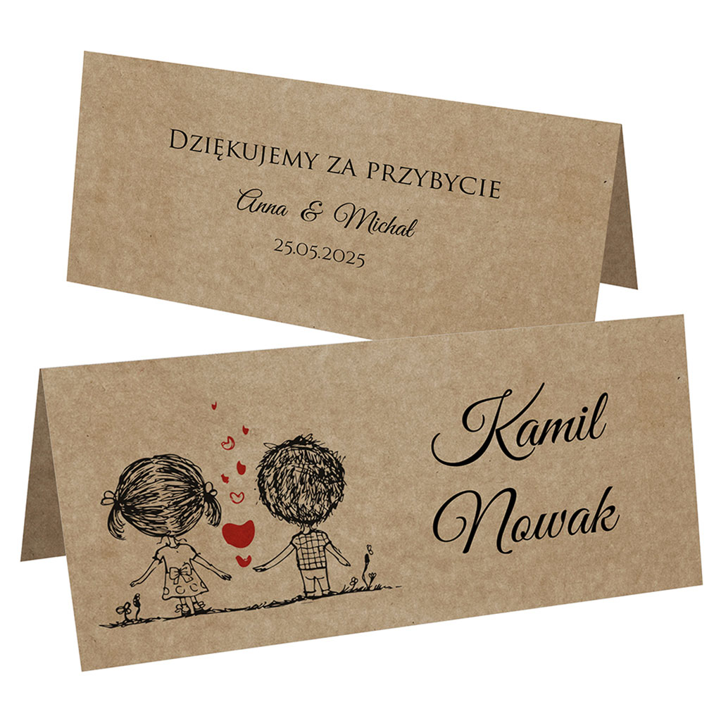 Winietki EKO na stół Ludki