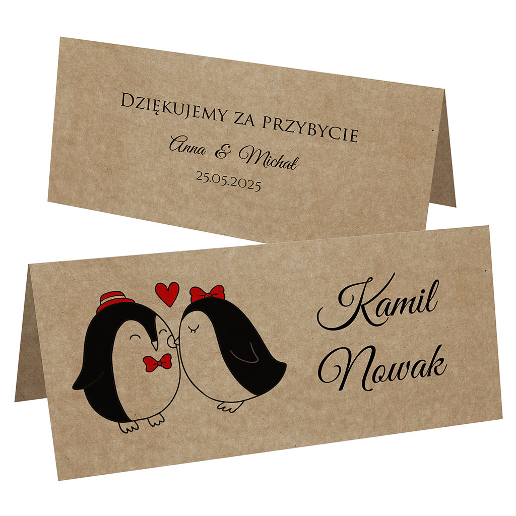 Winietki EKO na stół Ludki