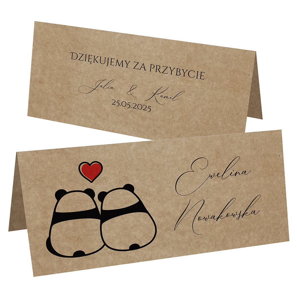 Winietki EKO na stół Ludki