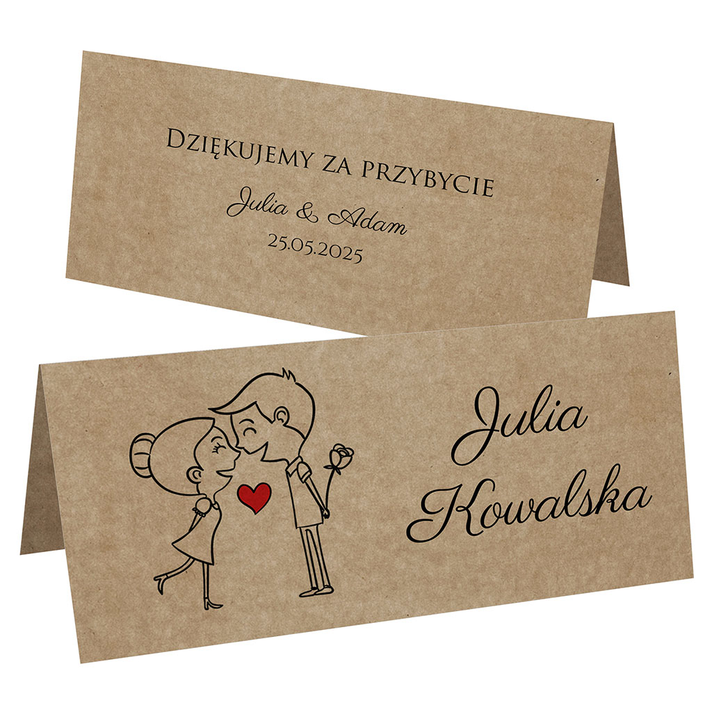 Winietki EKO na stół Ludki