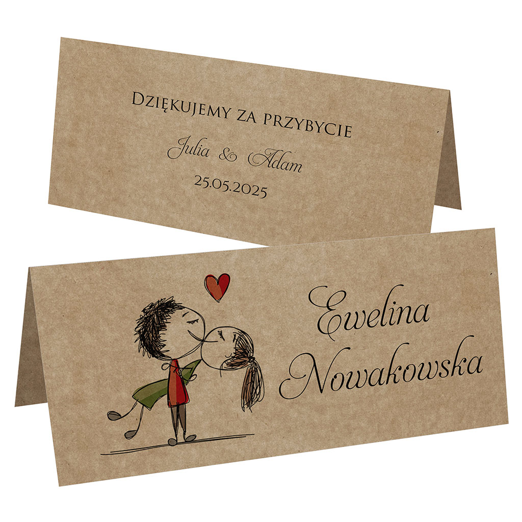 Winietki EKO na stół Ludki