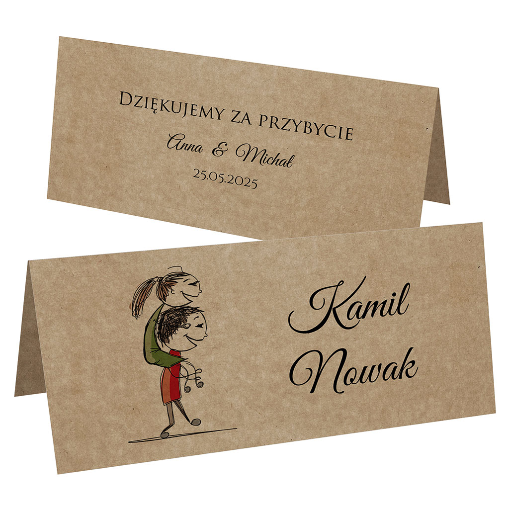 Winietki EKO na stół Ludki