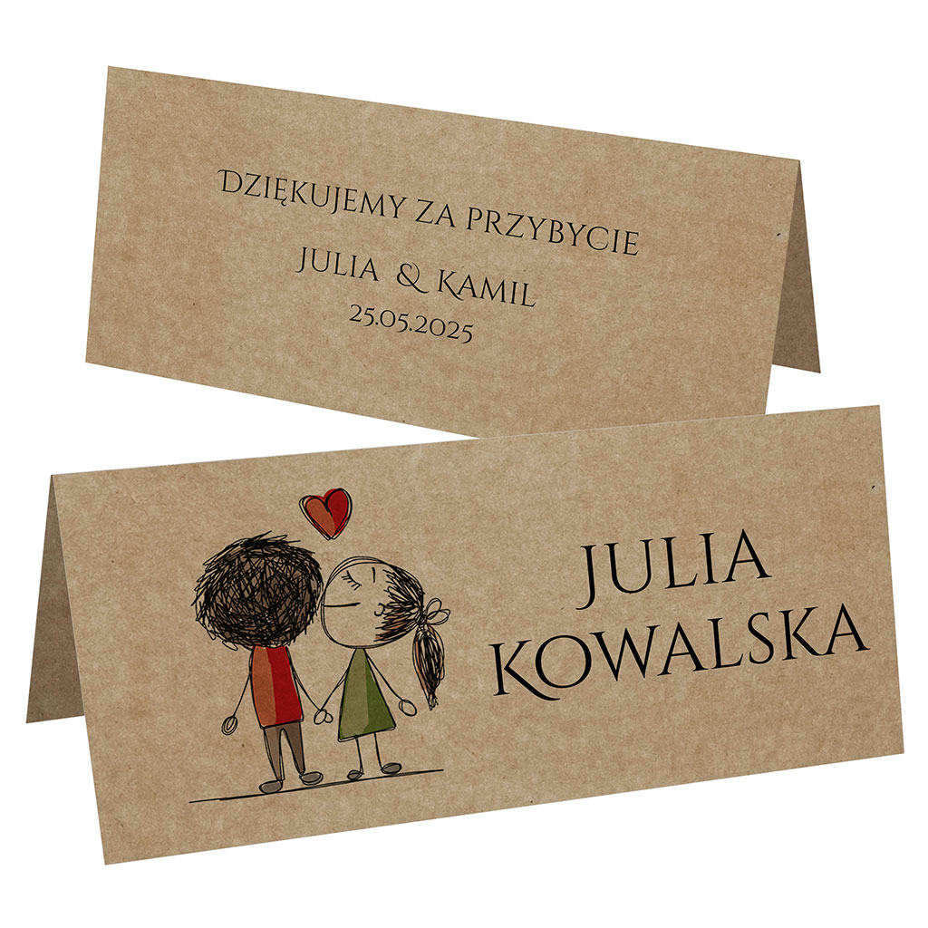 Winietki EKO na stół Ludki