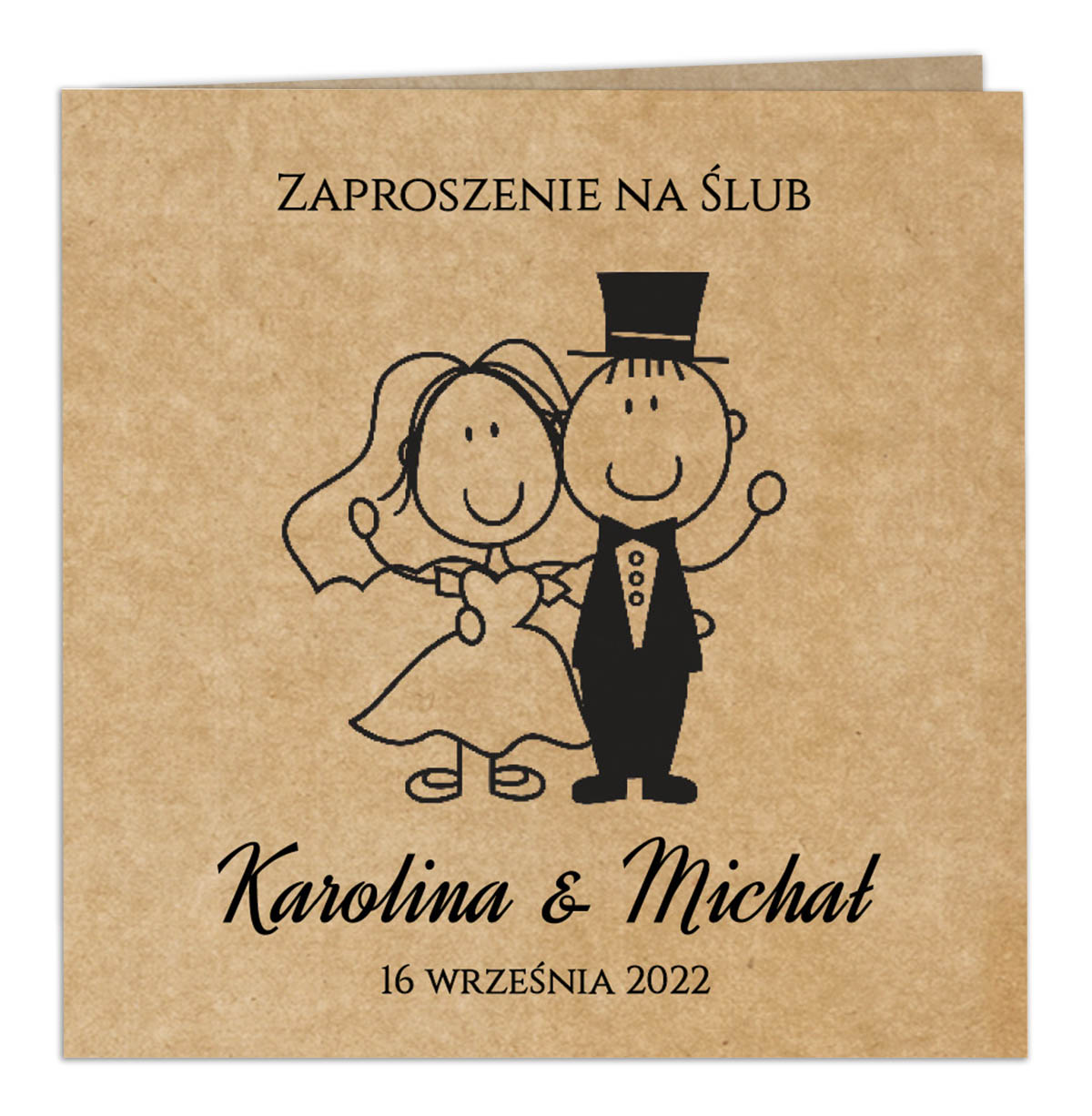 Zaproszenia Ślubne Eko Ludki