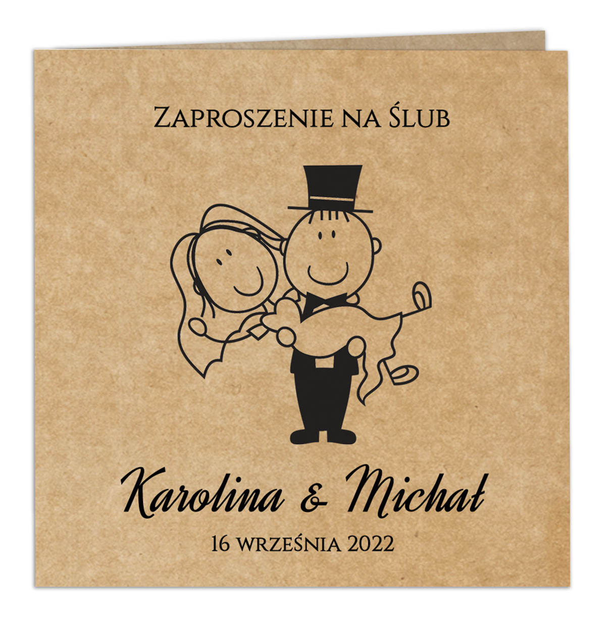 Zaproszenia Ślubne Eko Ludki