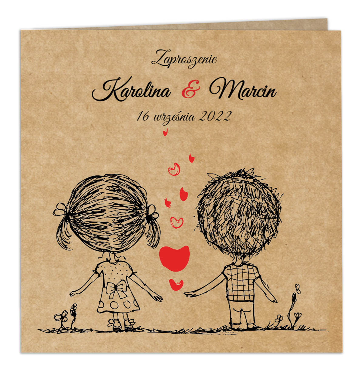 Zaproszenia Ślubne Eko Ludki